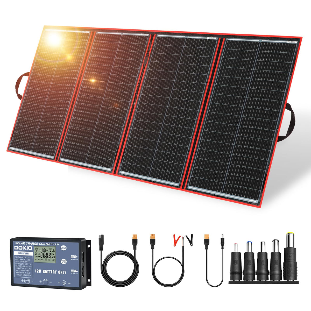 300W Portable Foldable Solar Panel Kit Q306