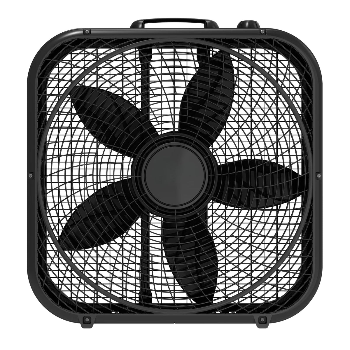 Black 3-Speed Box Fan G6612