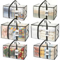 Heavy Duty Water Resistant Storage Bags with Backpack Straps 6 Pack K7152
