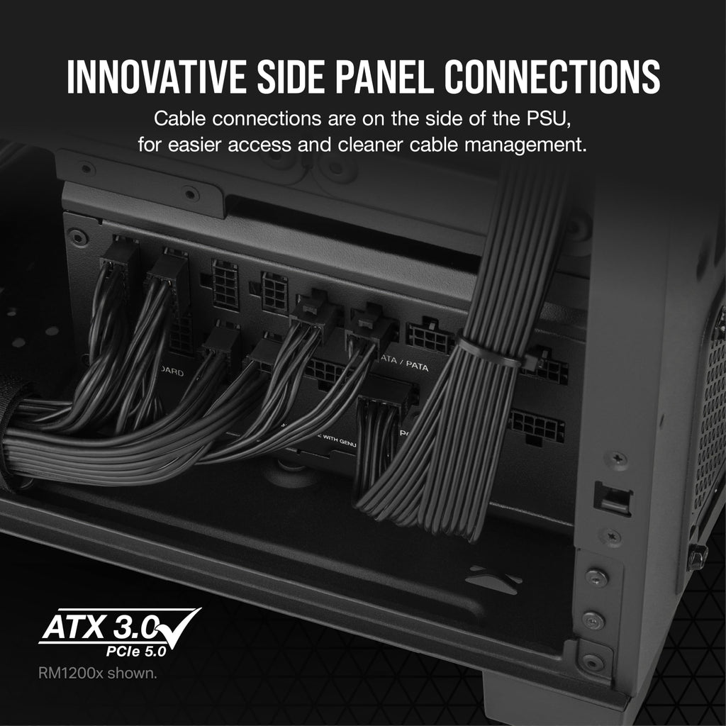 Black ATX 3.1 PCIe 5.1 Power Supply J42707