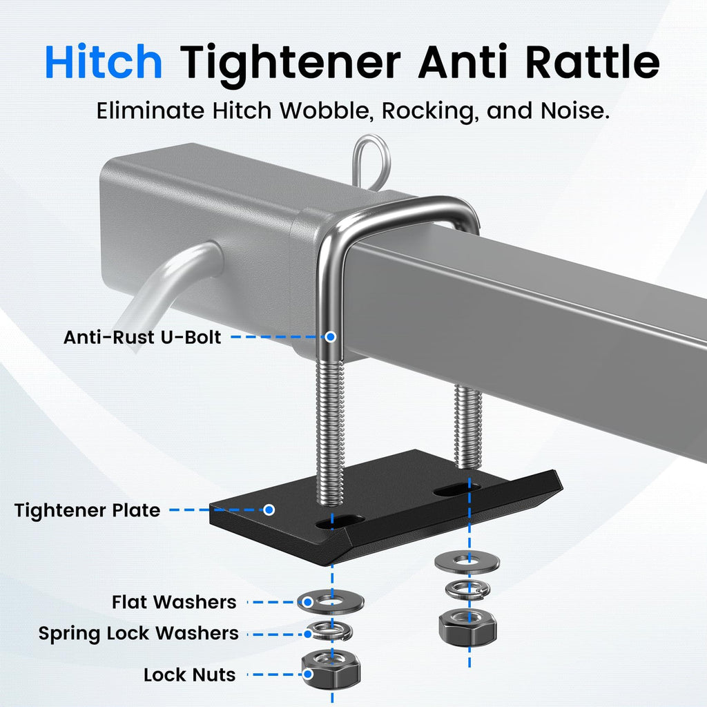 Truck Bed Extender Hitch Mount with Flag E8738