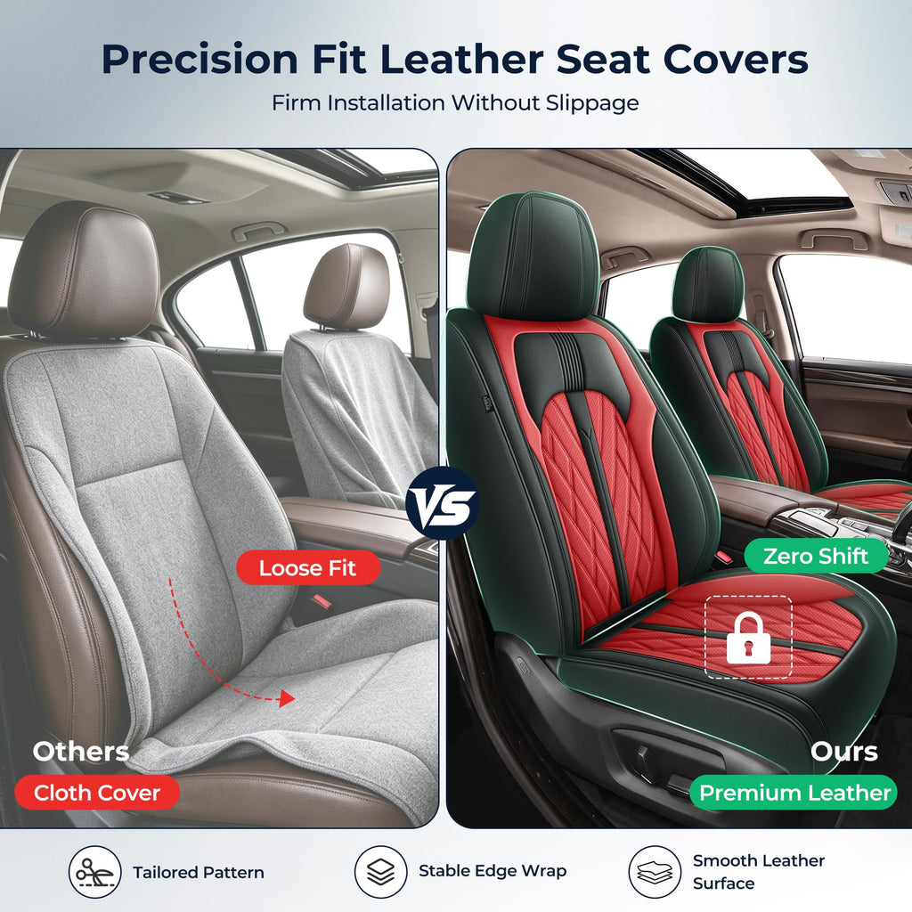 Leather Full Set 5 Seats Seat Covers P7676