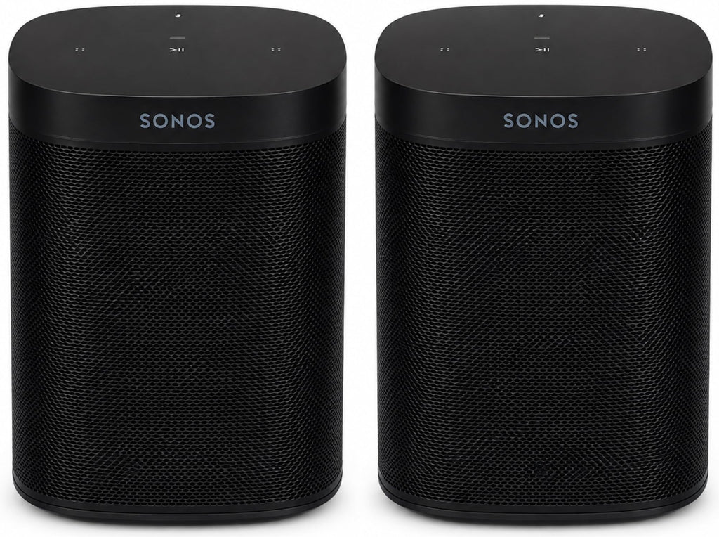 Black Voice Controlled Smart Speaker 2-Pack P5149
