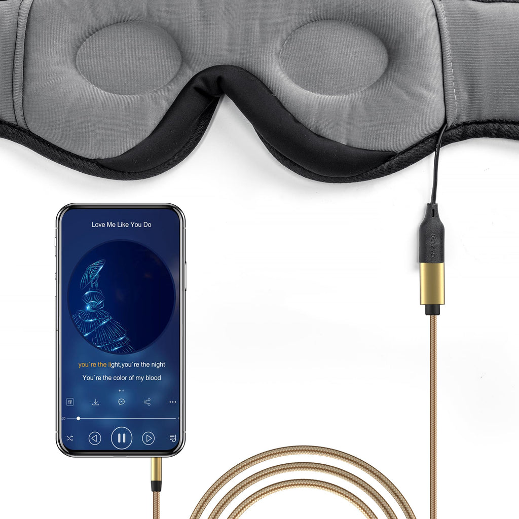 3D Sleep Mask with Bluetooth Headphones I182