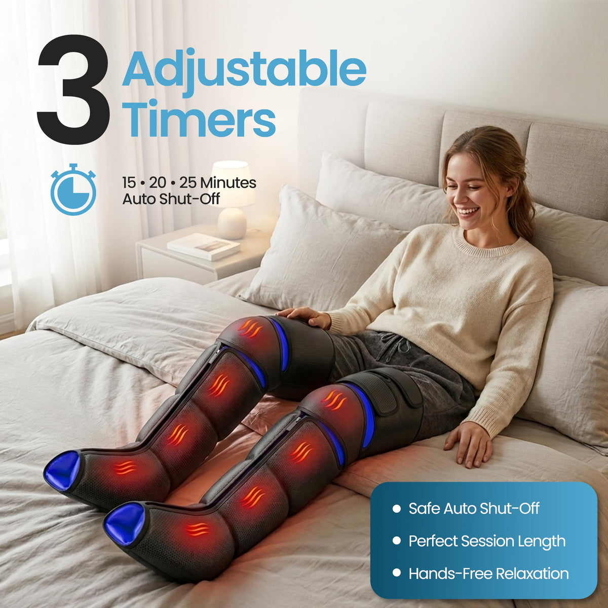 Air Compression Leg Massager with Heat V26565