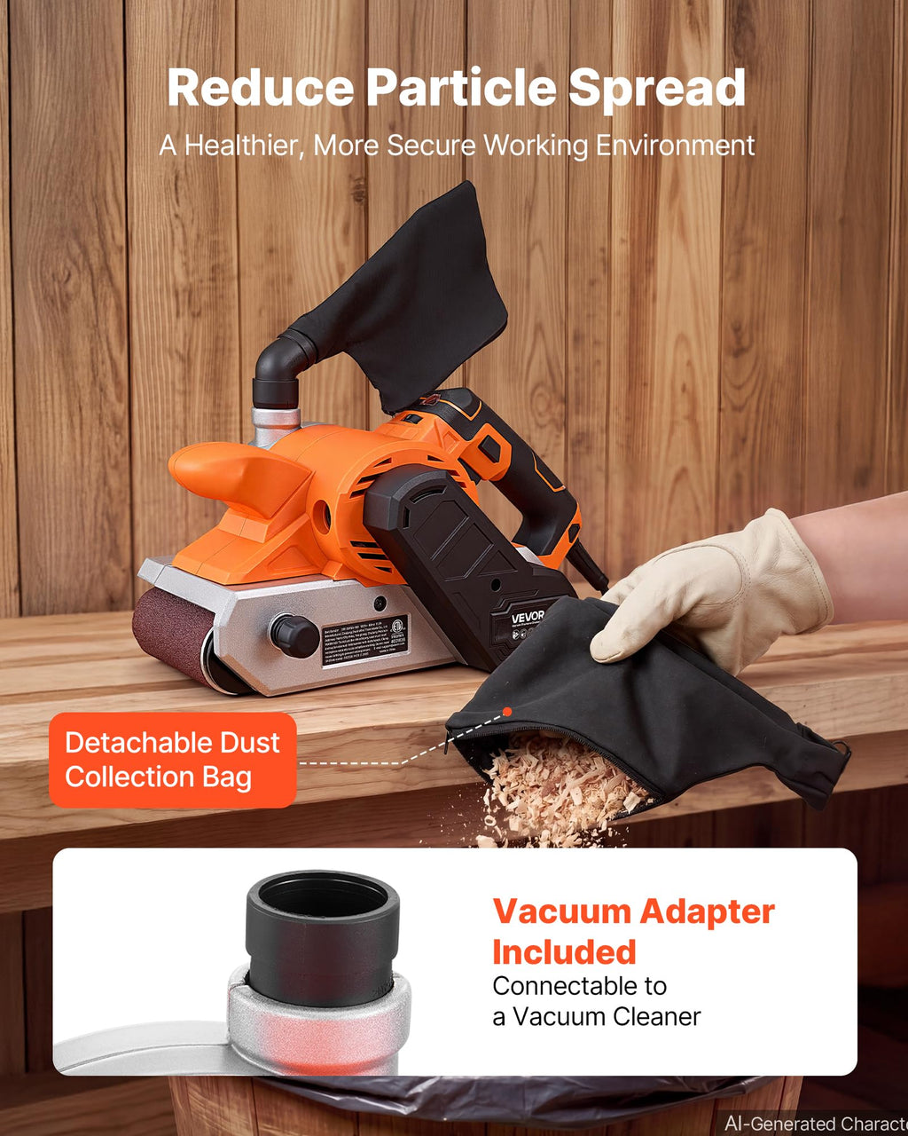 11.5A 4" x 24" Variable Speed Belt Sander M263781