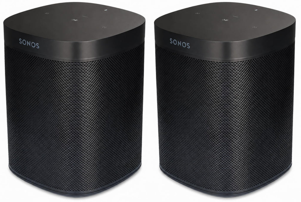 Black Voice Controlled Smart Speaker 2-Pack P5149