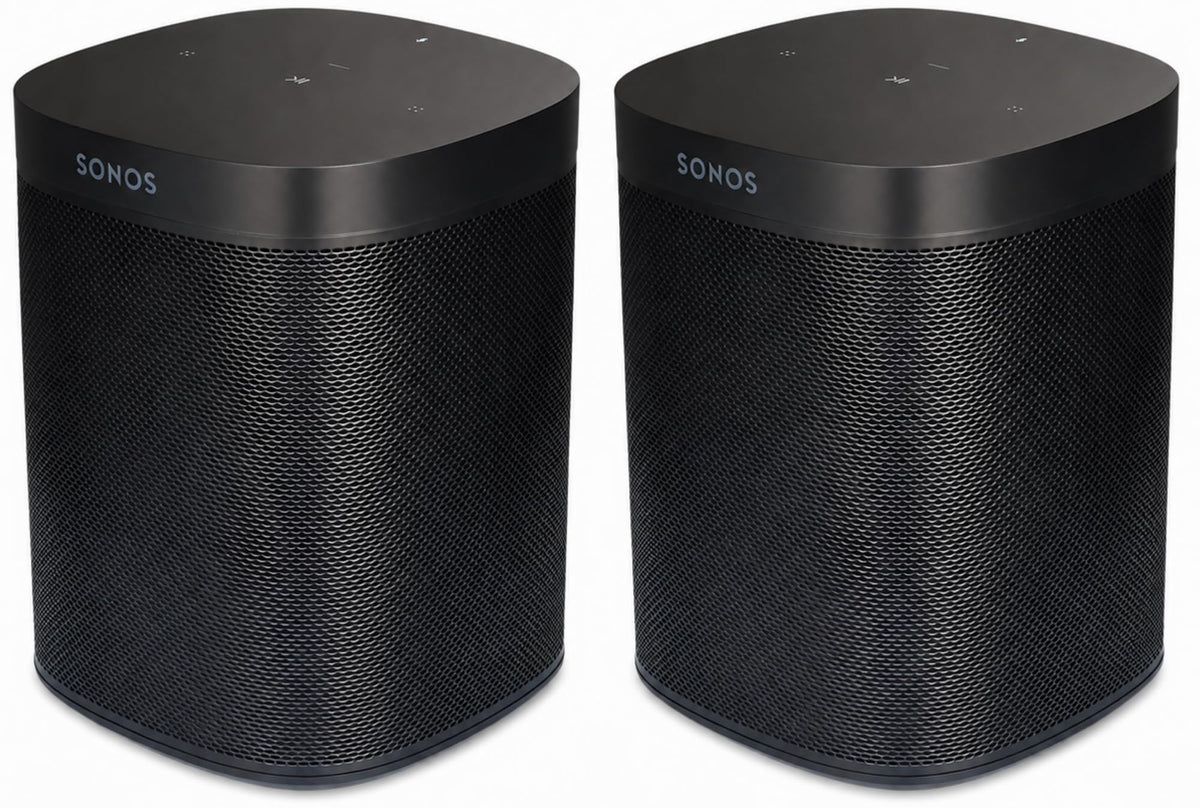 Black Voice Controlled Smart Speaker 2-Pack P5149