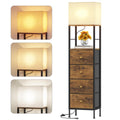 Tall Nightstand with Light & 4 Drawers G783