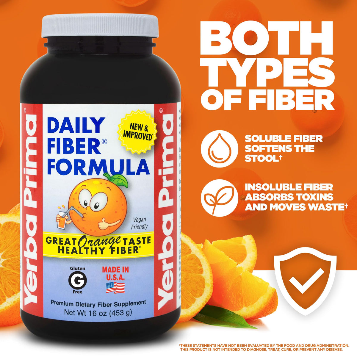 Orange Daily Fiber Formula 1 pound Gluten Free U183417