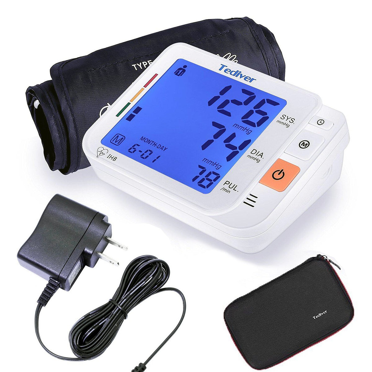 Digital Blood Pressure Monitor, Large Cuff, Upper Arm Blood Pressure Machine J5890