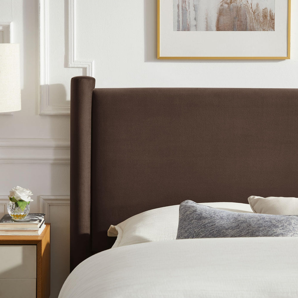 King Size Upholstered Platform Bed Frame with Headboard and Footboard Z480
