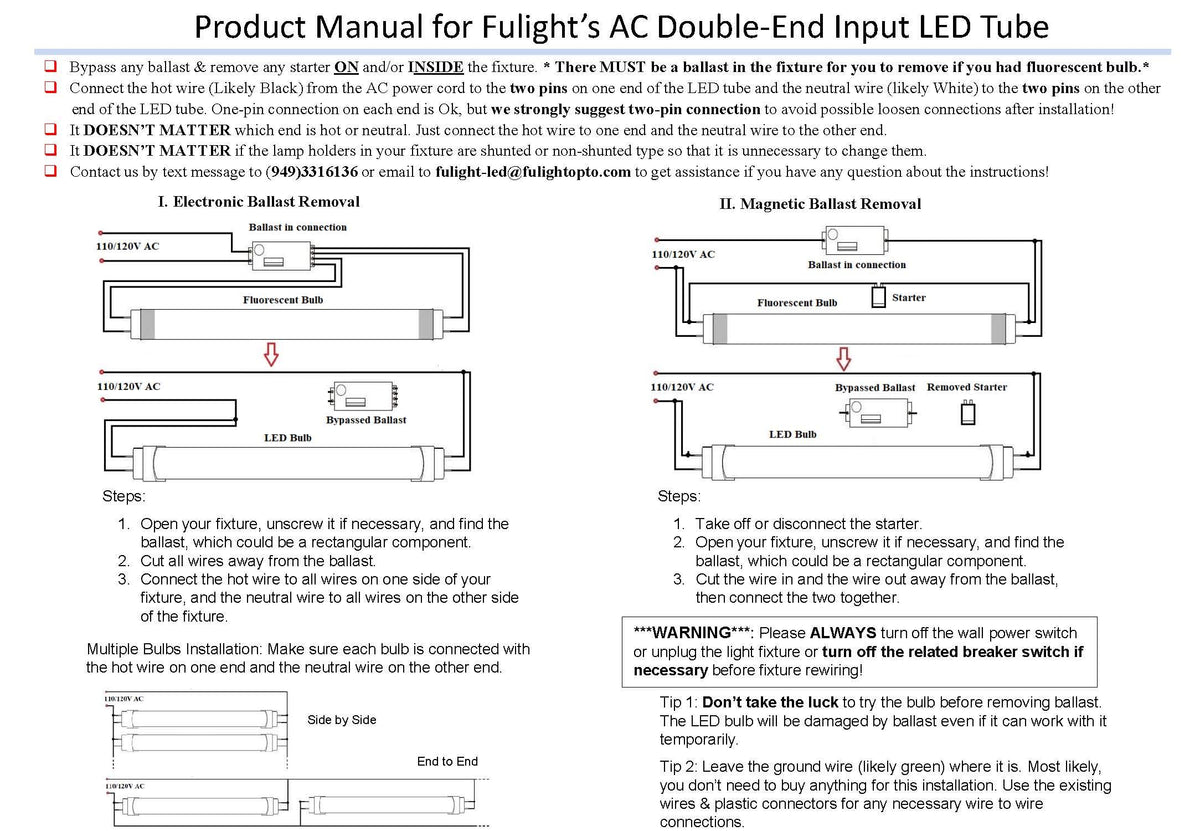 2ft Warm 3000K Dimmable T8 LED Tube U616508