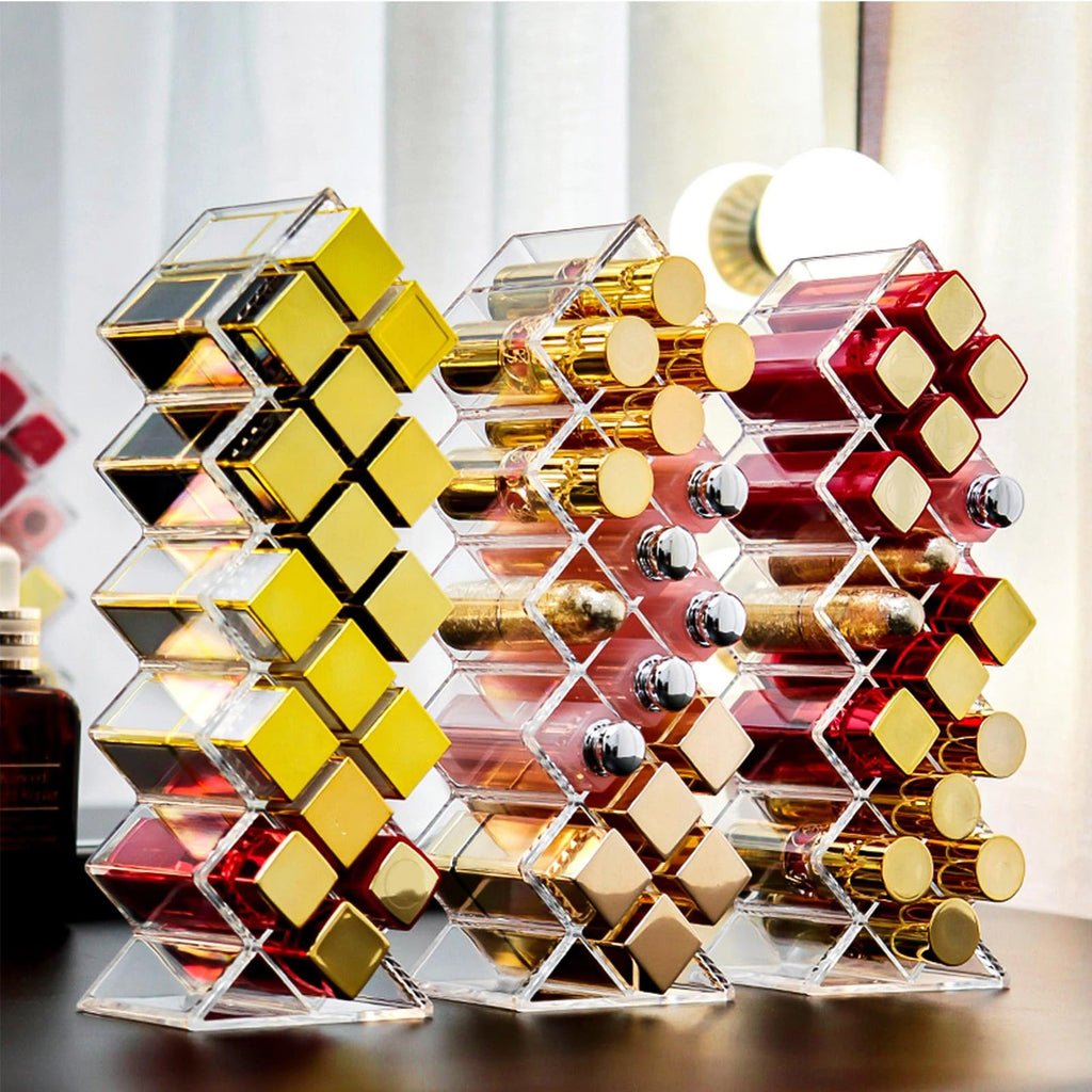 4 Pack 64 Slots Acrylic Lipstick Organizer J3775