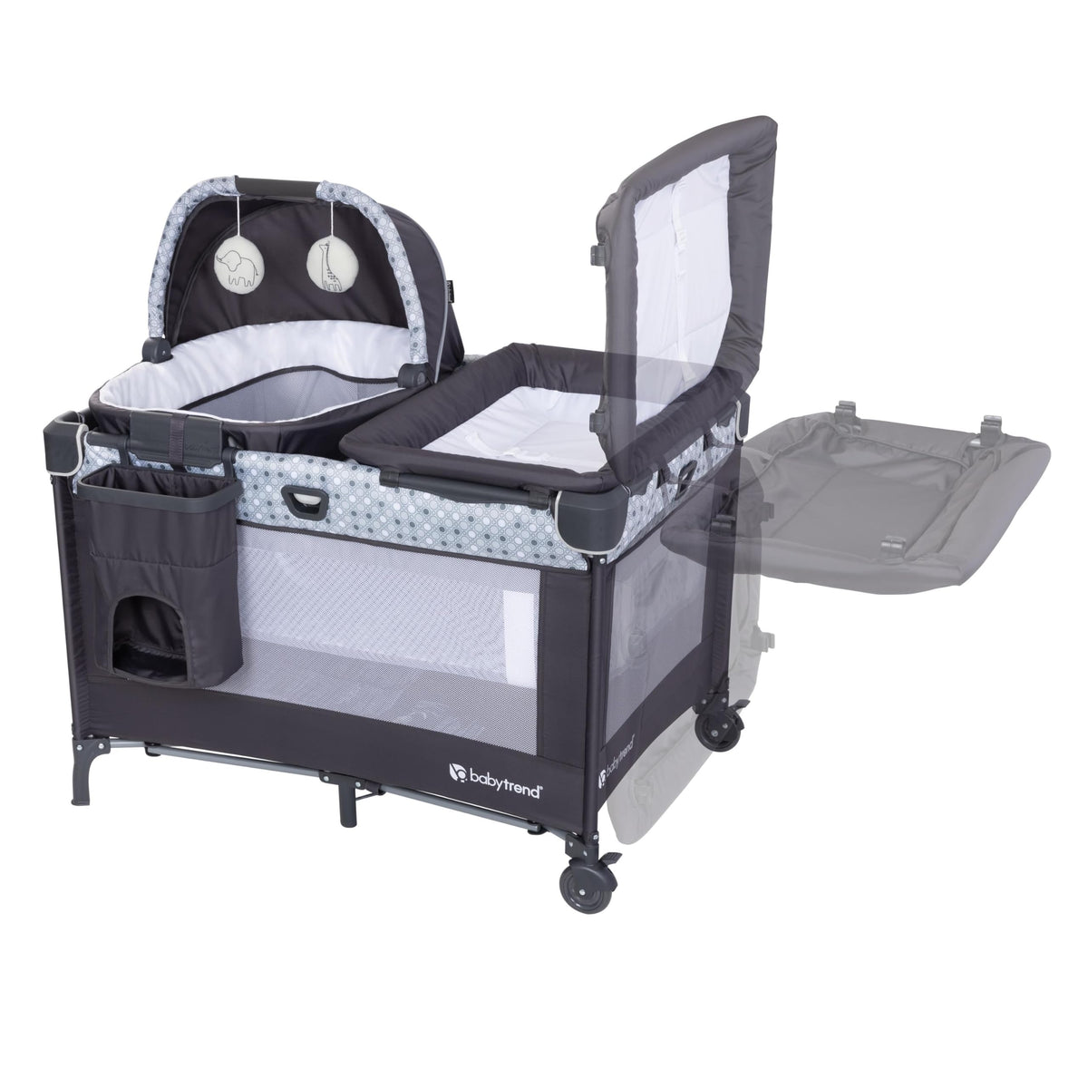Nursery Den Playard with Rocking Cradle, Snooze Pod, Flip Over Changer I65025