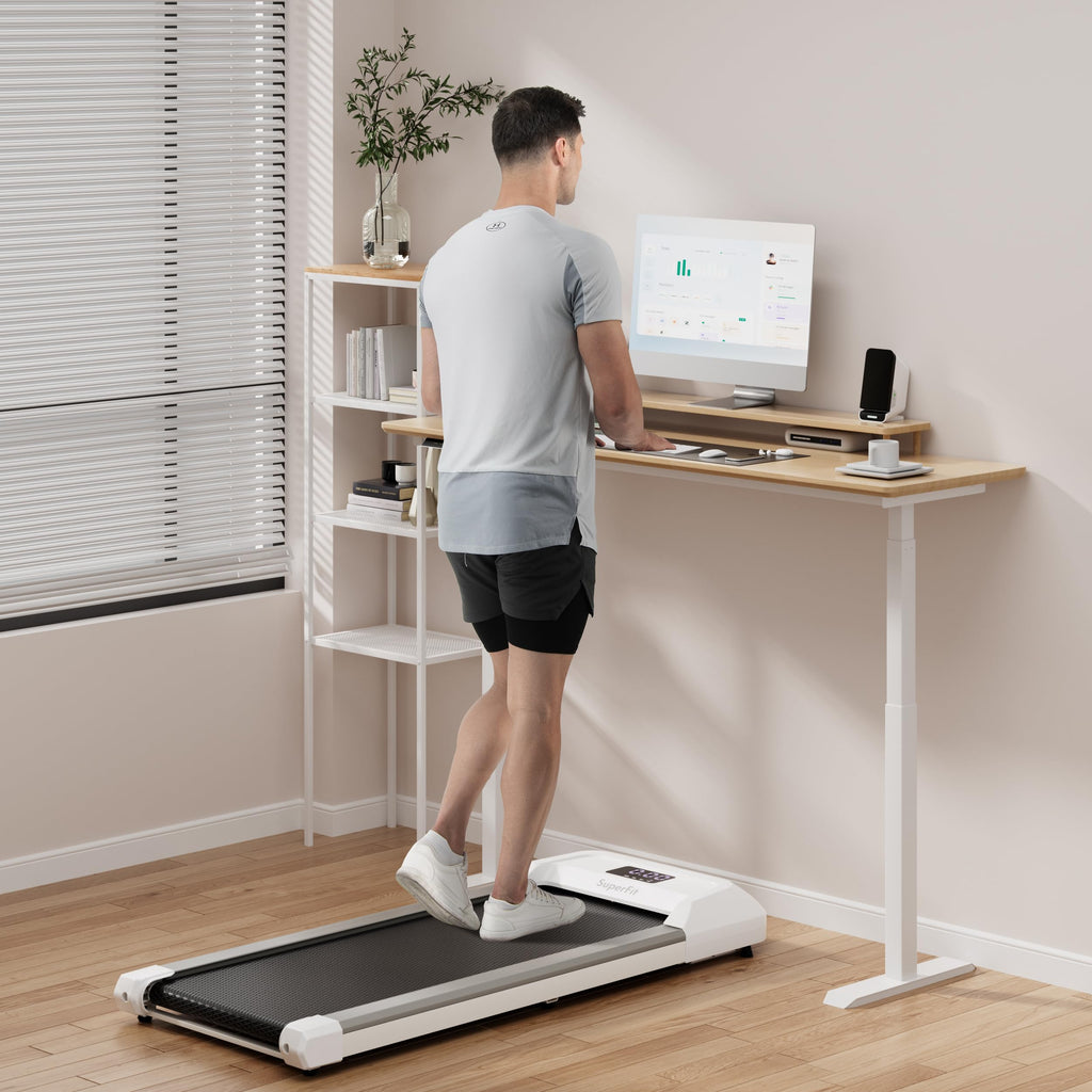 2.25HP Under Desk Treadmill with LED Display and Remote Control J2137