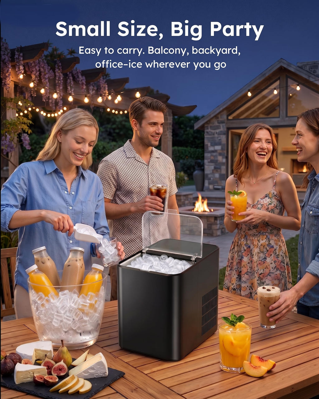 Countertop Ice Maker 26.5 lbs/Day 8 Bullet H61804