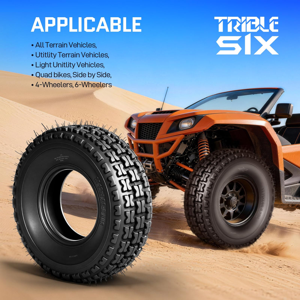 19x7-8 ATV UTV Tires Set of 2 P467435