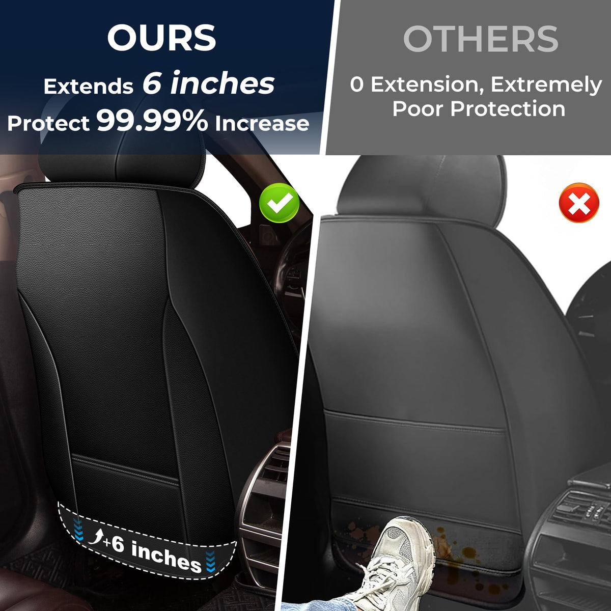 Leather Full Set 5 Seats Seat Covers P7676