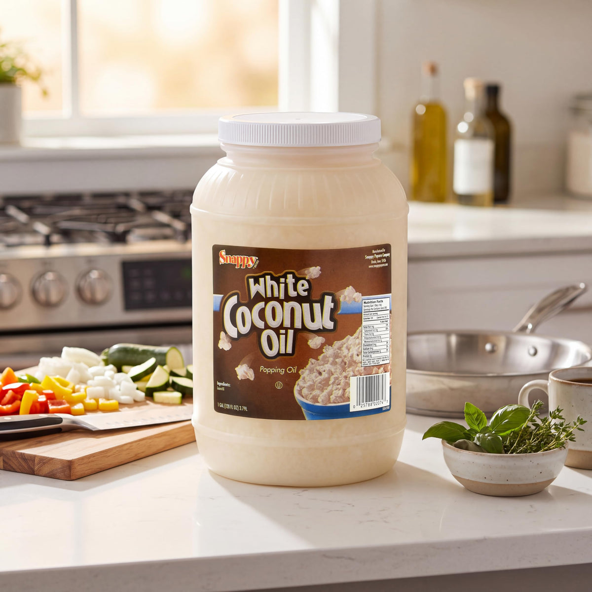 Pure White Coconut Popcorn Oil 1 Gallon L4824