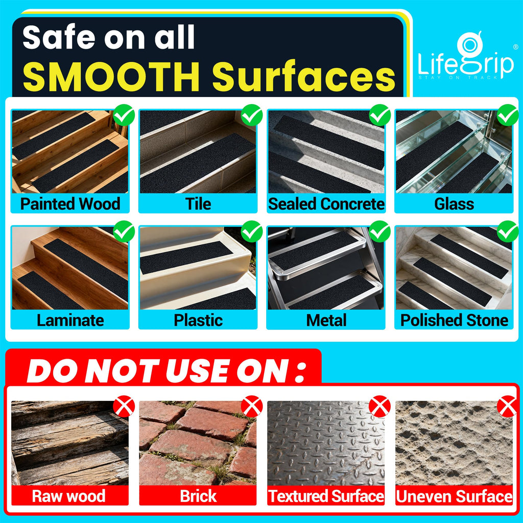 Clear Anti Slip Tape 1" x17Ft Waterproof Grip Tape U4768