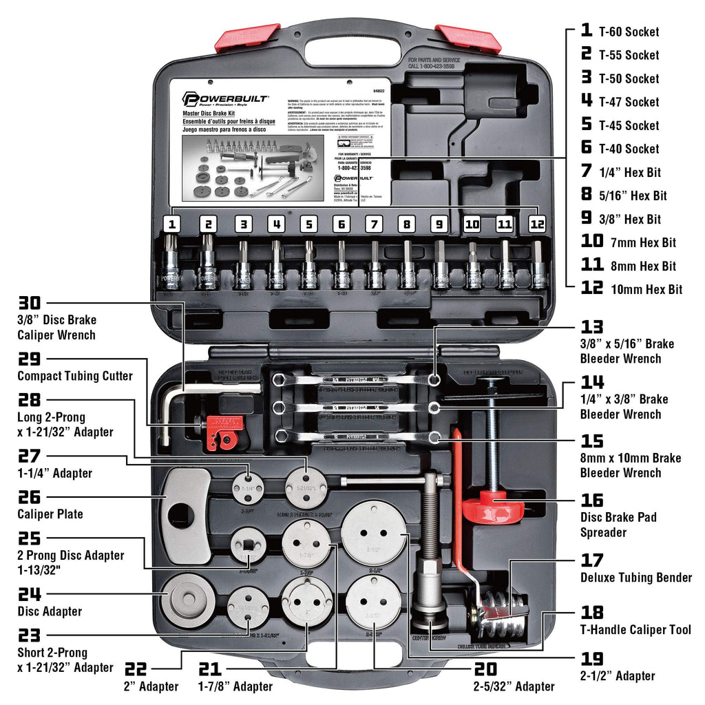 Disc Brake Service Set 30 Piece J33782