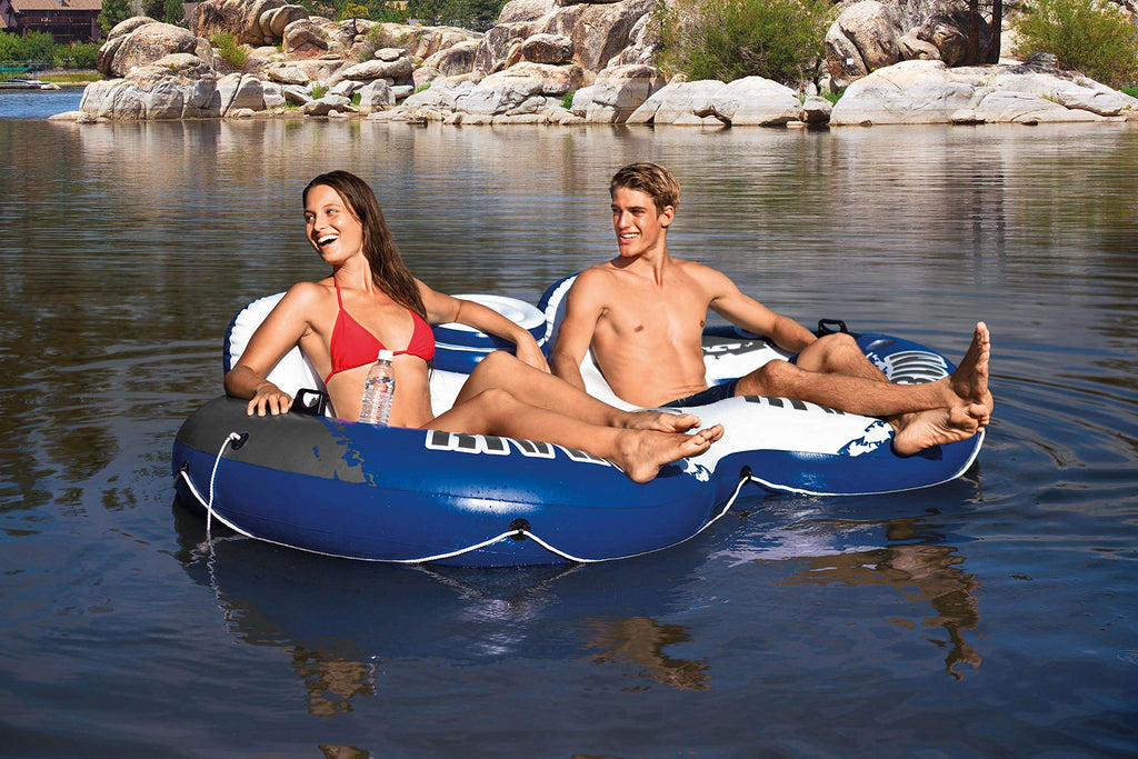 Inflatable 2-Person Floating Lake Lounge, 2-Pack K8061