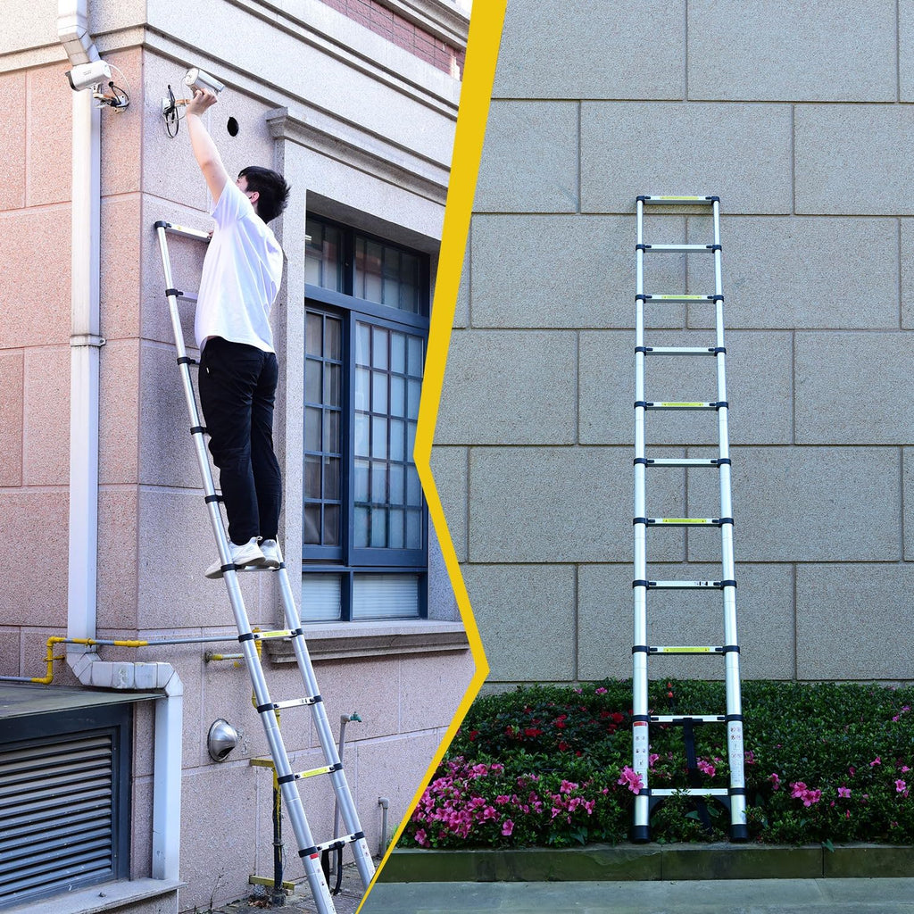 Aluminum Telescopic Ladder with Hooks S255515